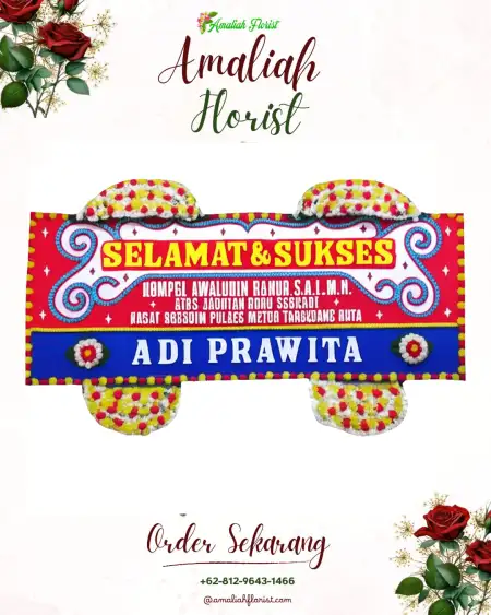 Papan Bunga Ucapan Selamat Wadunggetas